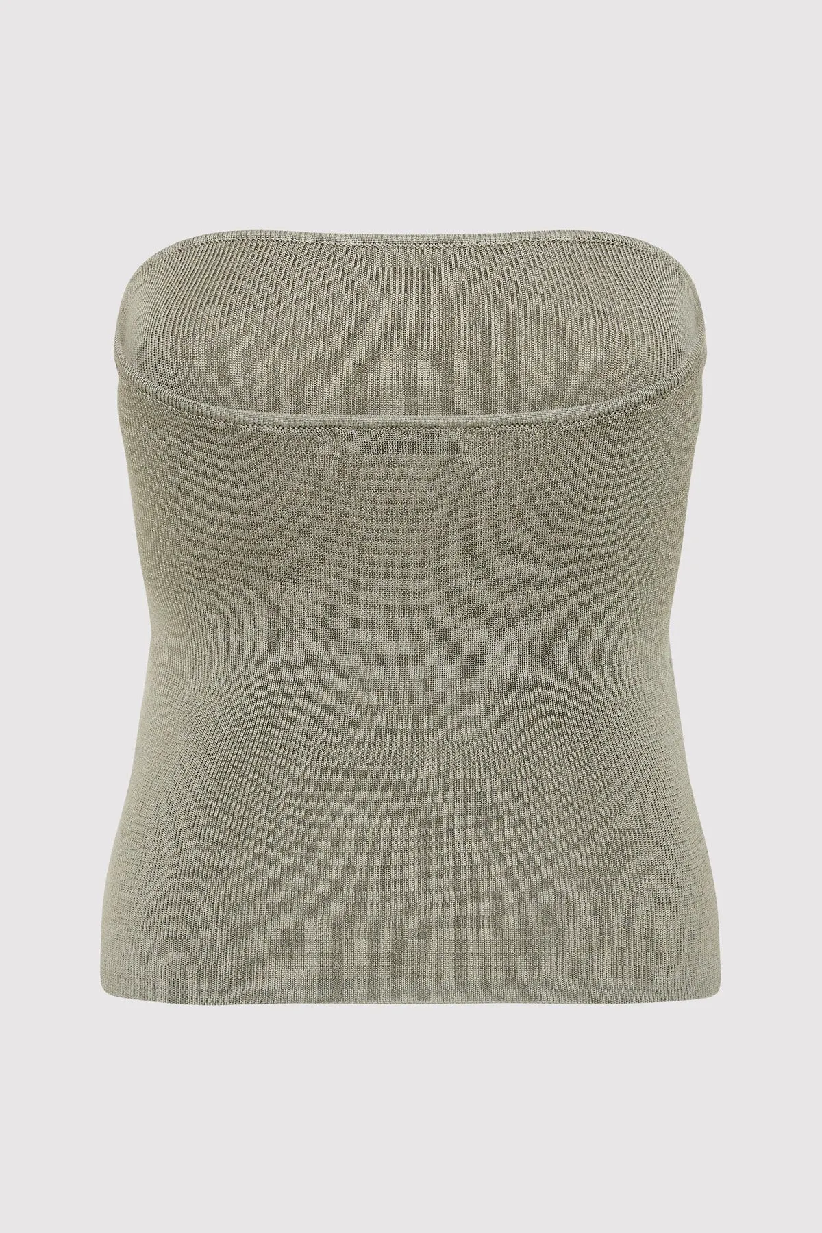 90s Strapless Knit Top - Shadow