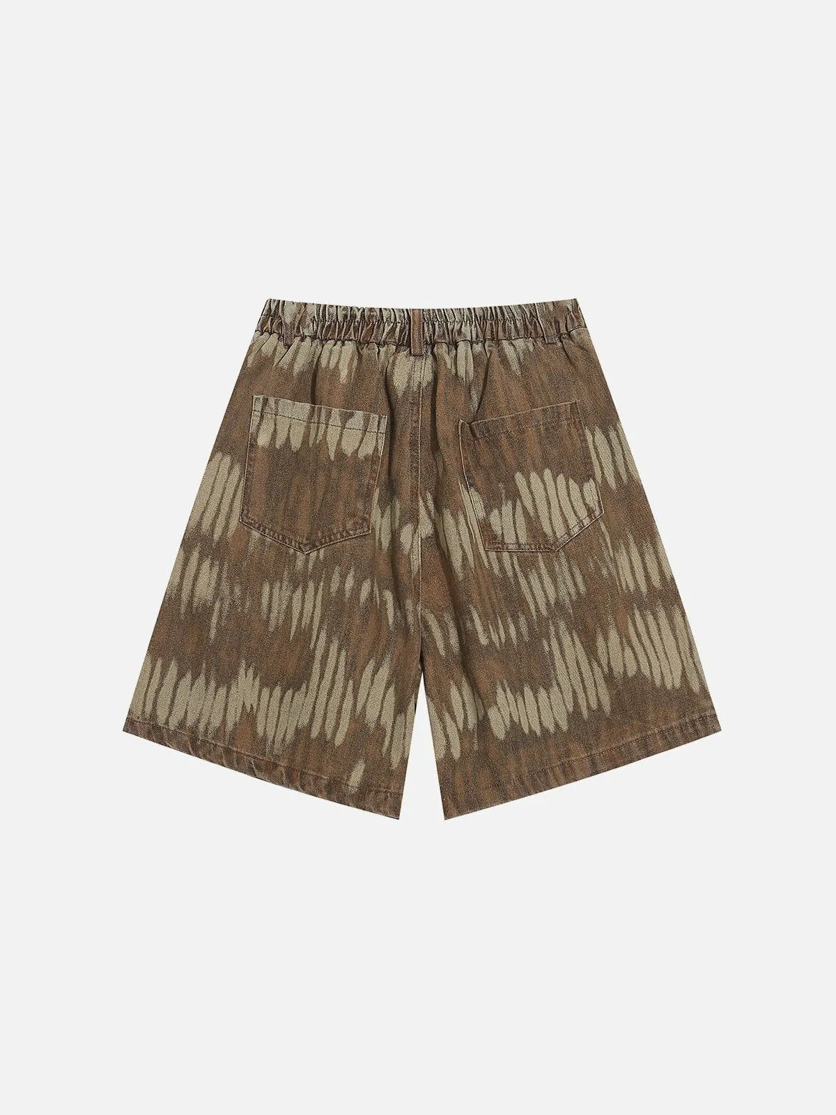 Aelfric Eden Leaf Pattern Washed Jorts