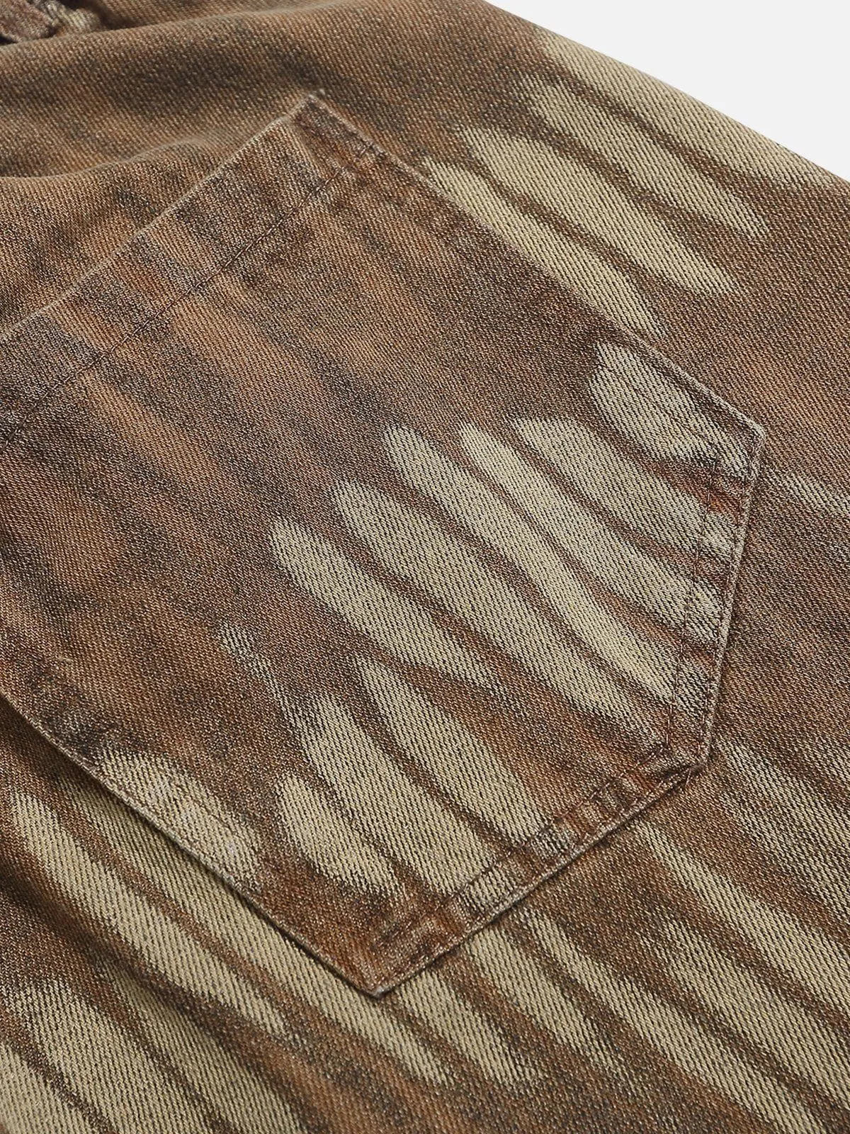 Aelfric Eden Leaf Pattern Washed Jorts