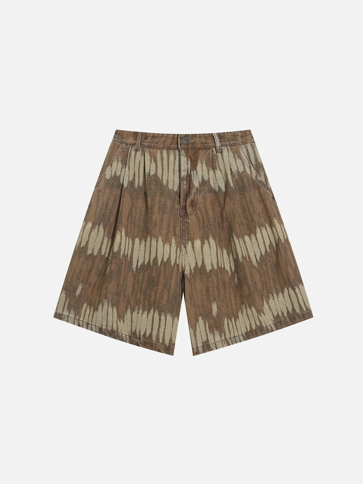 Aelfric Eden Leaf Pattern Washed Jorts