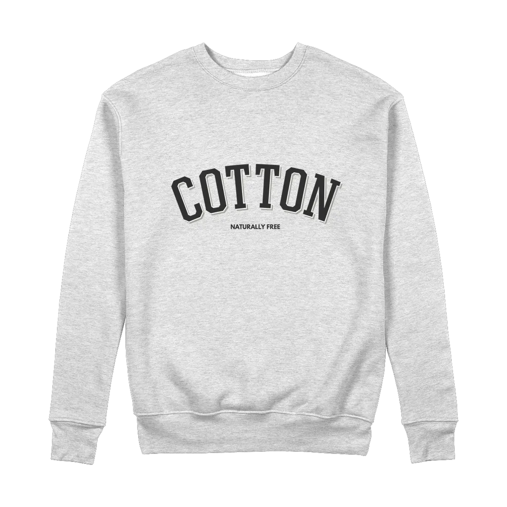 Cotton Logo 100% Organic Cotton Graphic Sweatshirt