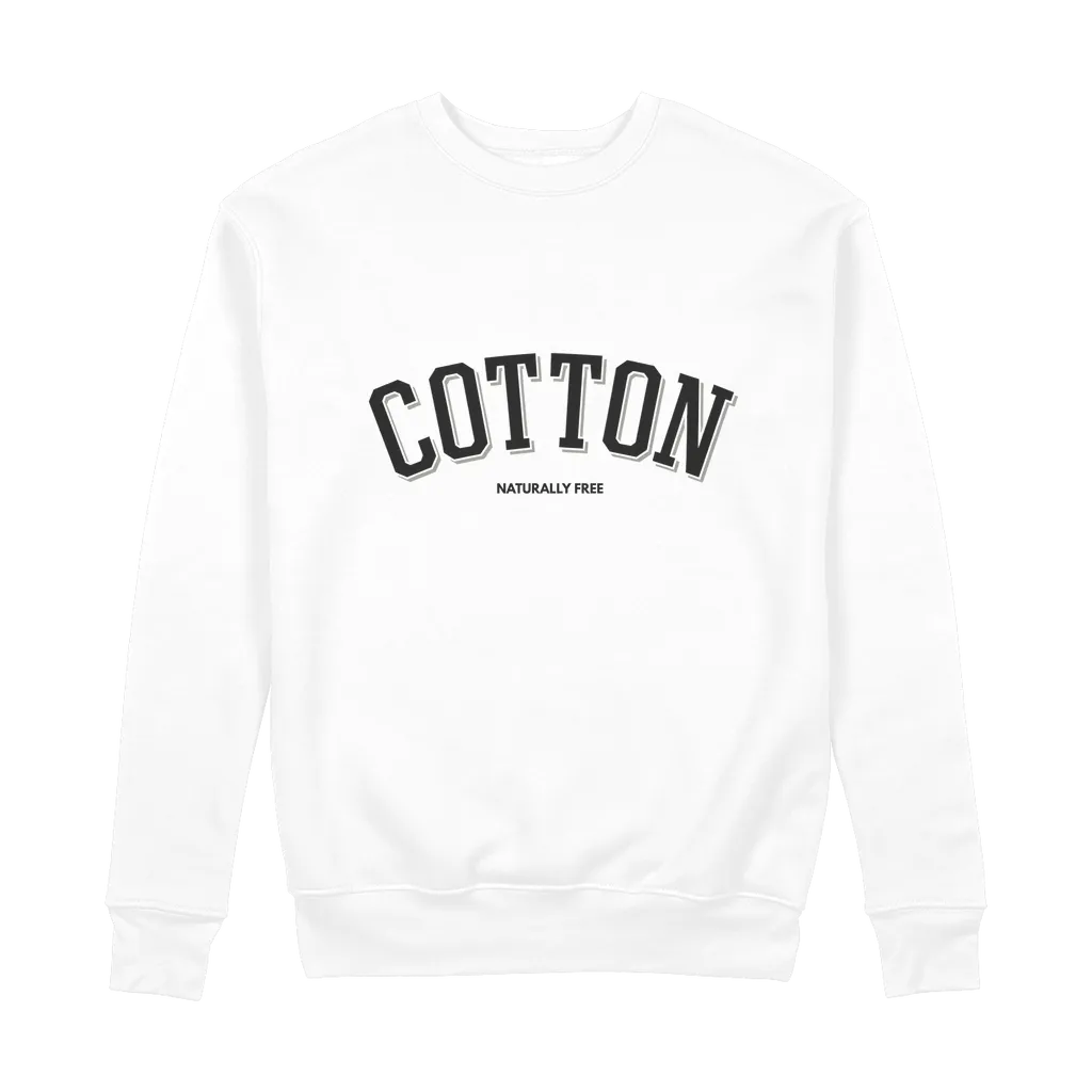 Cotton Logo 100% Organic Cotton Graphic Sweatshirt