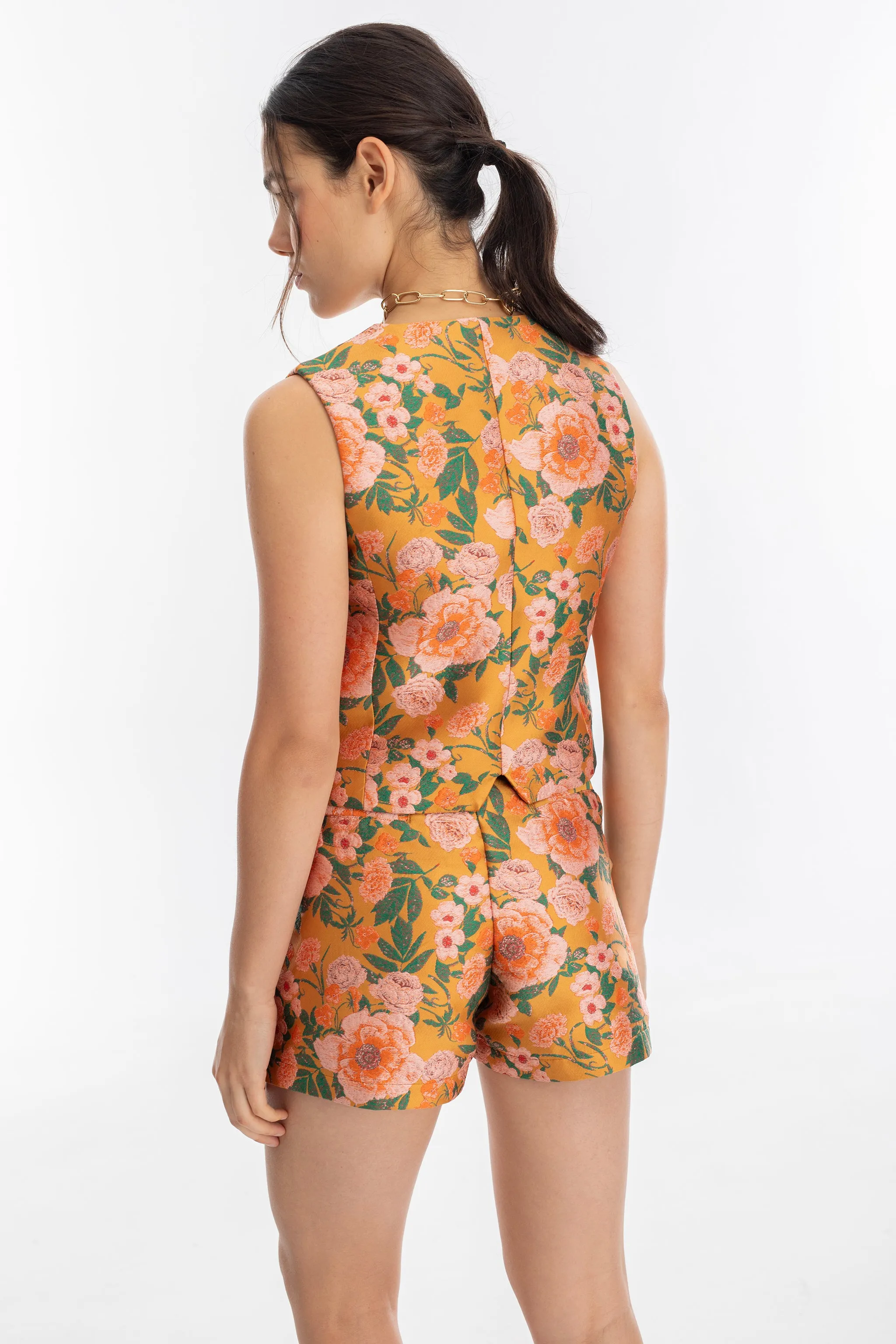 Jack Brocade Vest - Royal Brocade