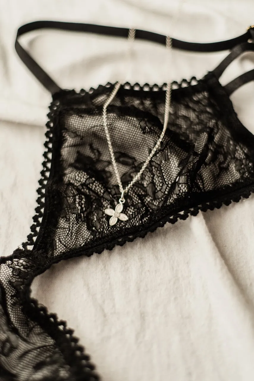 Luciana Black Lace Lingerie Set
