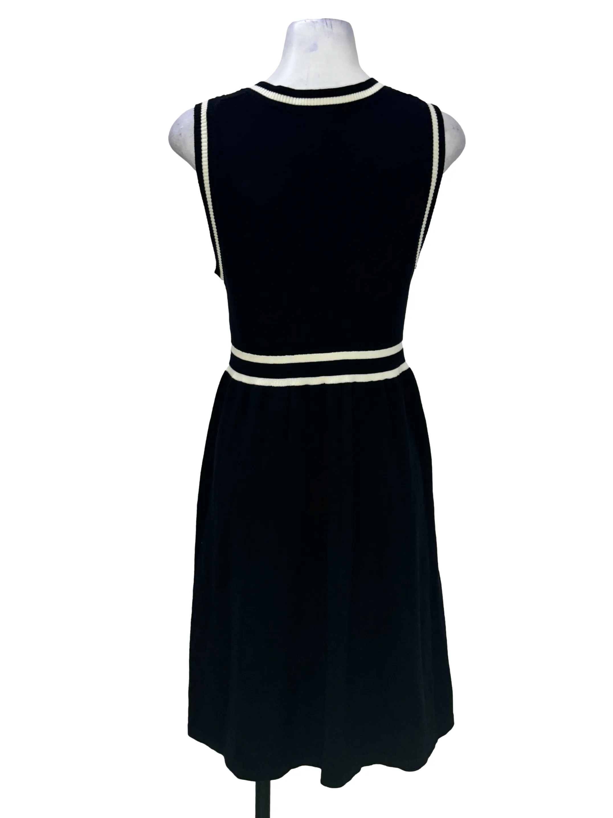Onxy Black Vest Knitted Dress