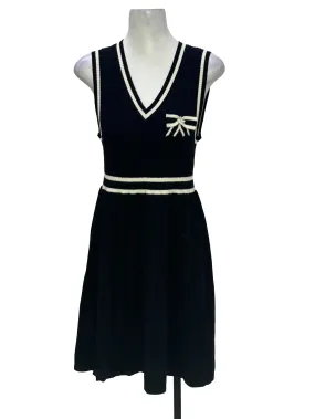 Onxy Black Vest Knitted Dress