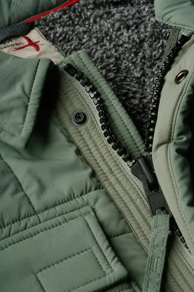 Relwen Thermal Field Coat in Muted Olive