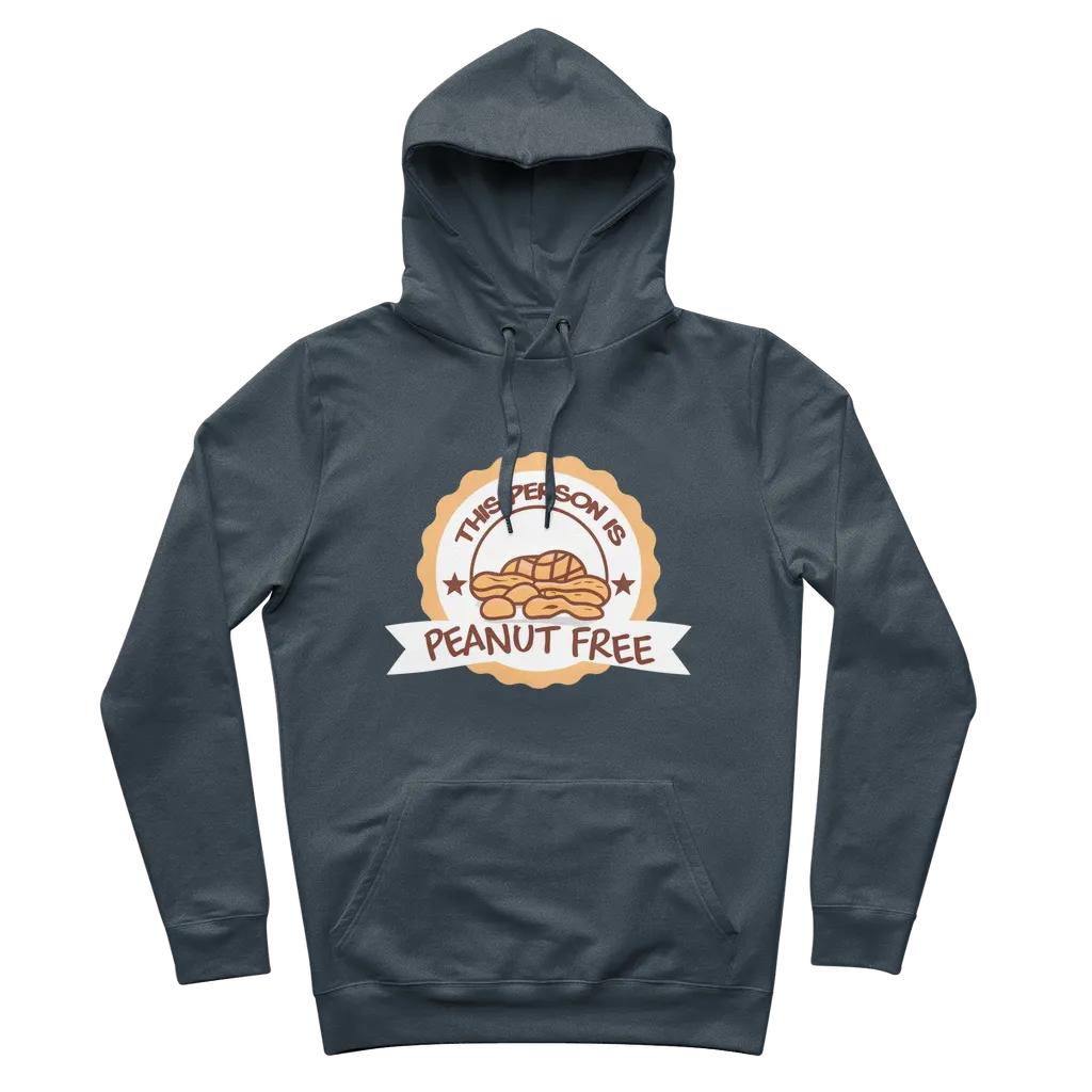This Person Is Peanut Free Organic Cotton Graphic Hoodie