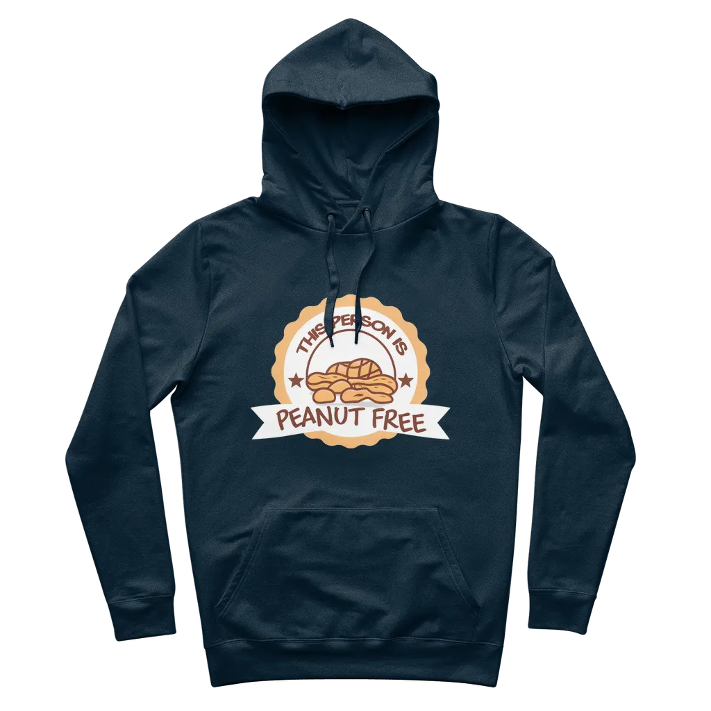 This Person Is Peanut Free Organic Cotton Graphic Hoodie