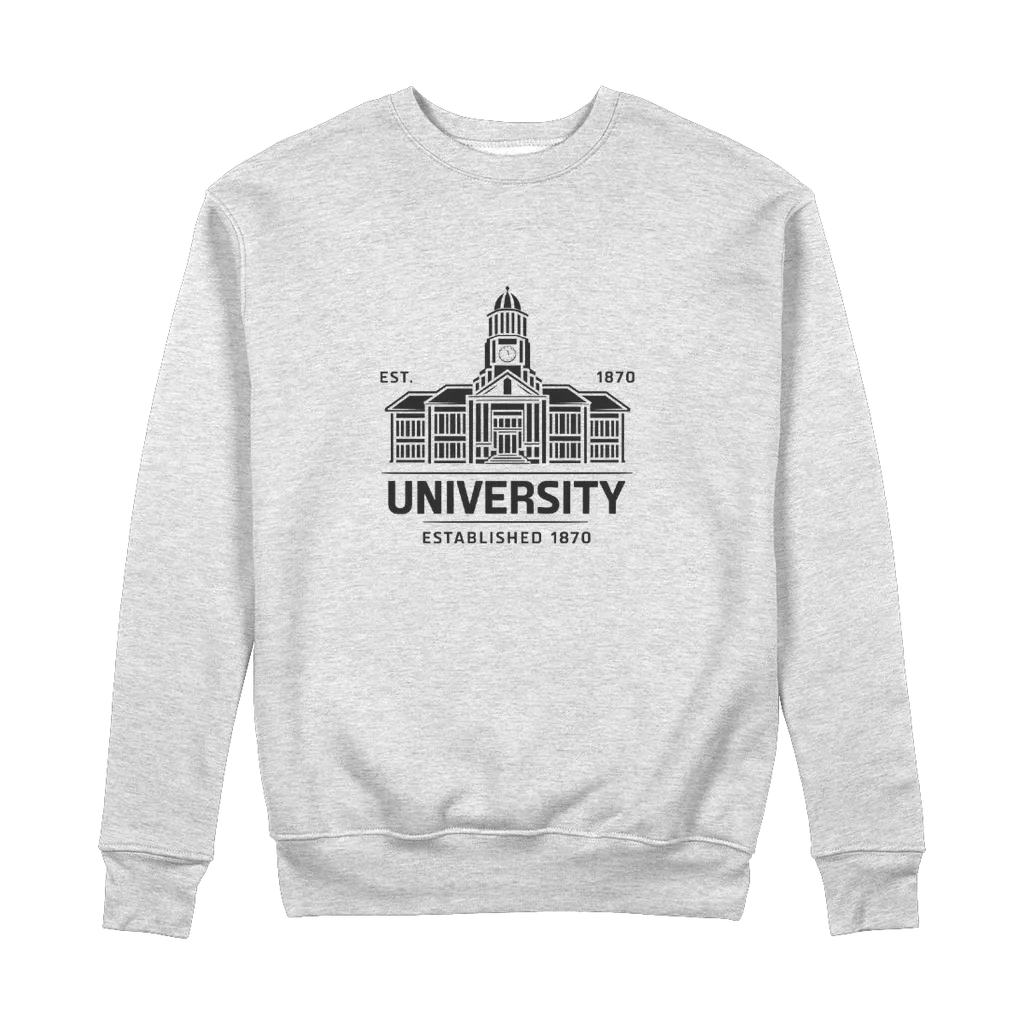 University Established 100% Organic Cotton Graphic Sweatshirt