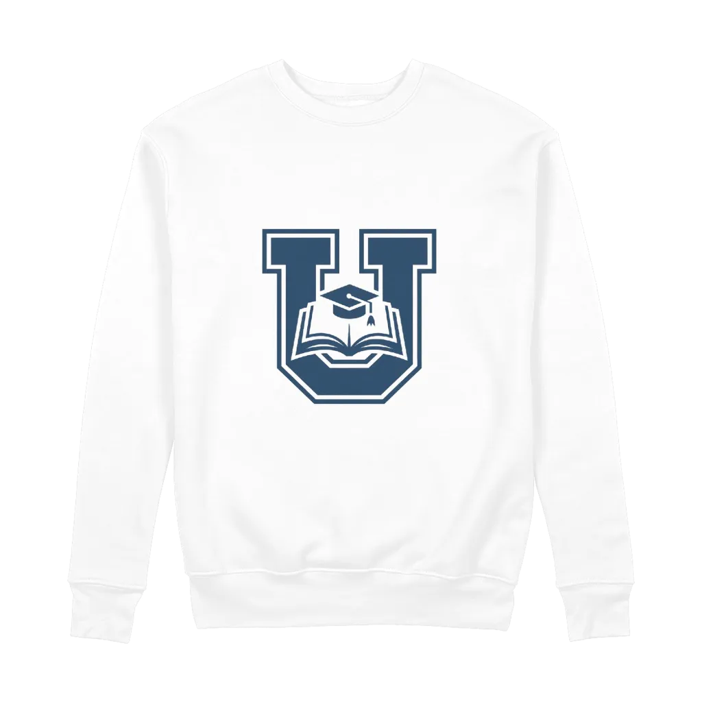 University Logo 100% Organic Cotton Graphic Sweatshirt