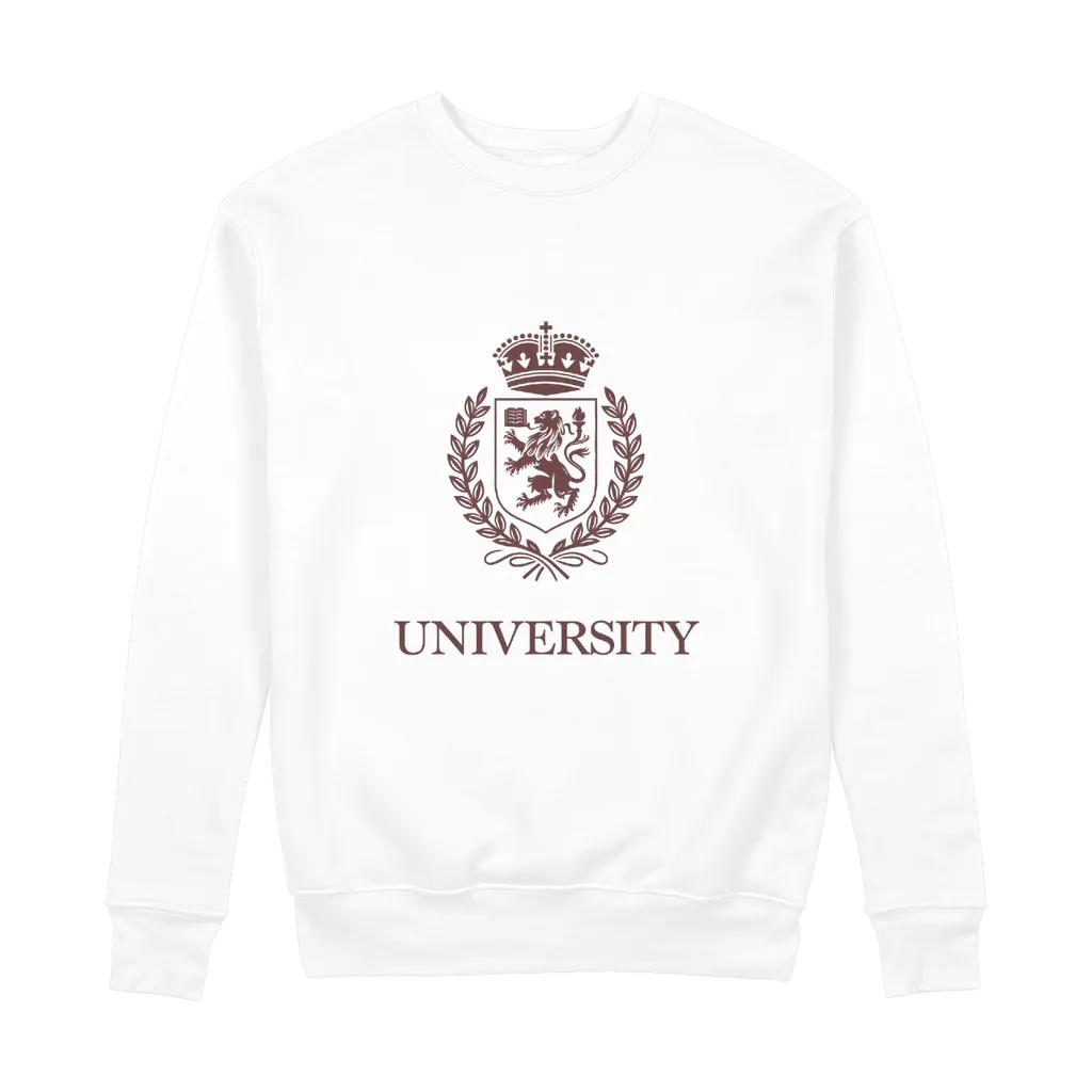 University Seal 100% Organic Cotton Graphic Sweatshirt