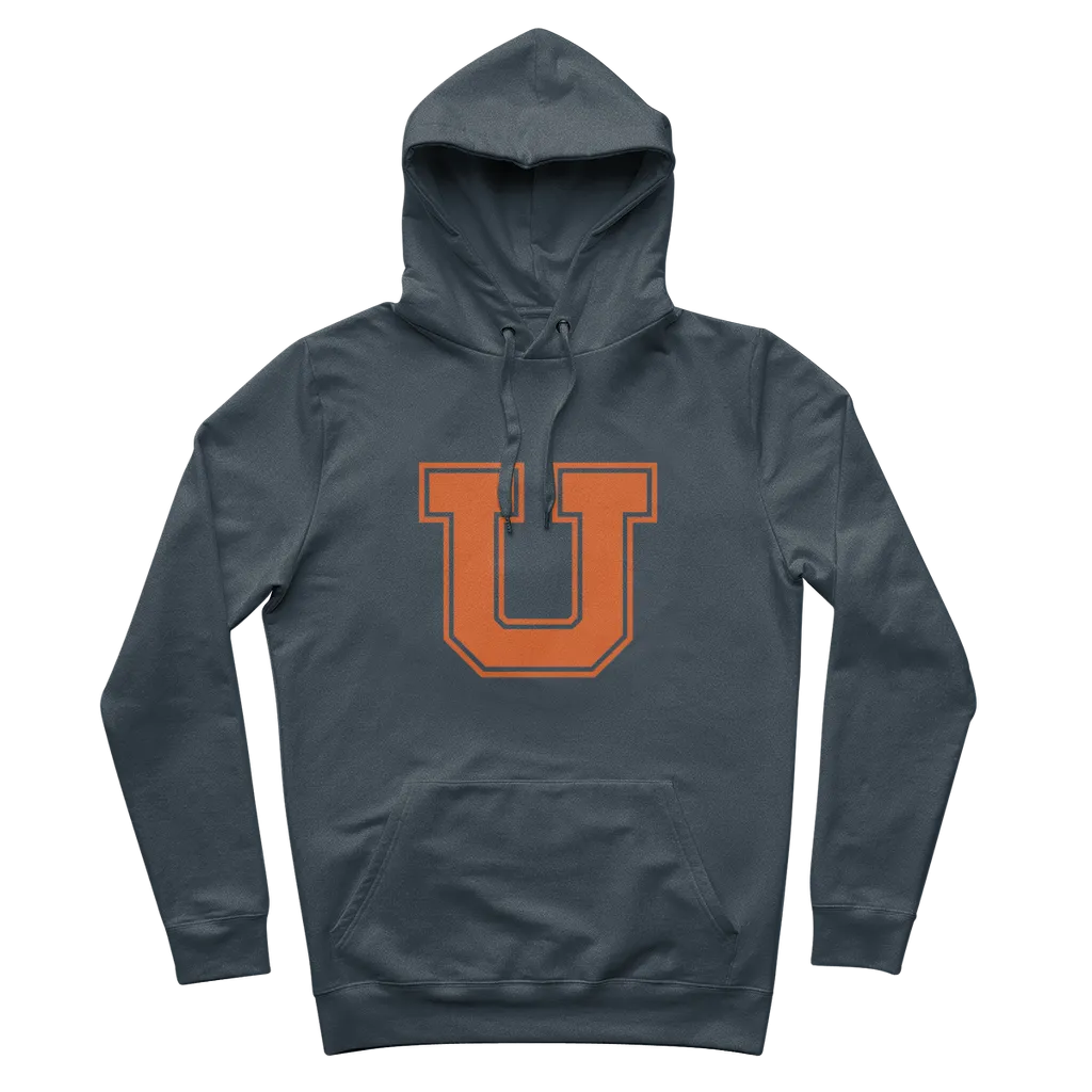 University U logo 100% Organic Cotton Graphic Hoodie