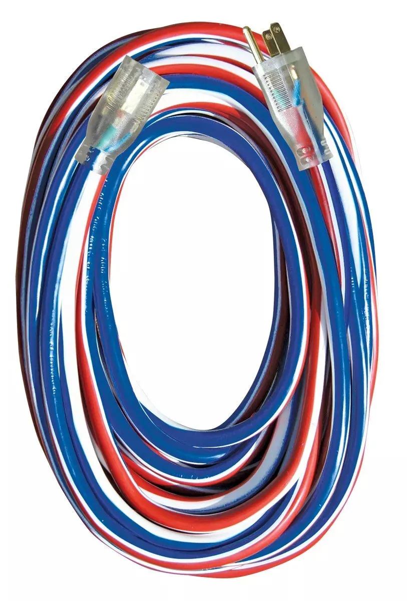 Voltec 50' 12/3 SJTW Outdoor Extension Cord w/ Lighted Ends 0500158US